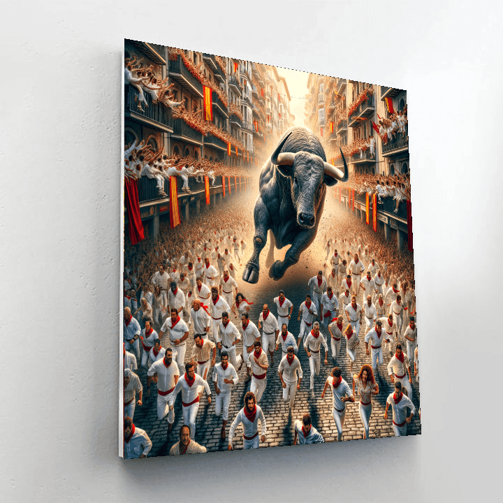 San Fermín - Pamplona Number Painting