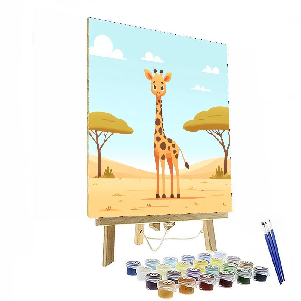 Friendly Giant Giraffe Paint By Number