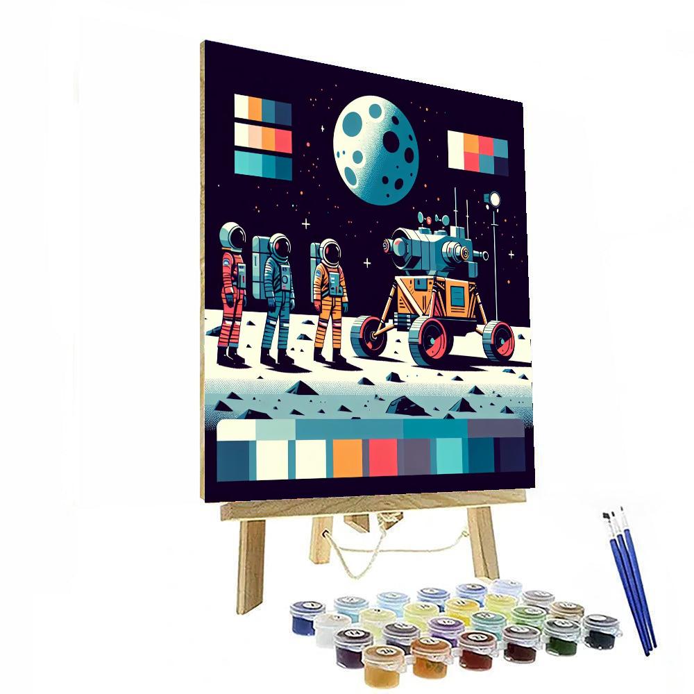 Moon Rover Mission DIY Paint By Numbers