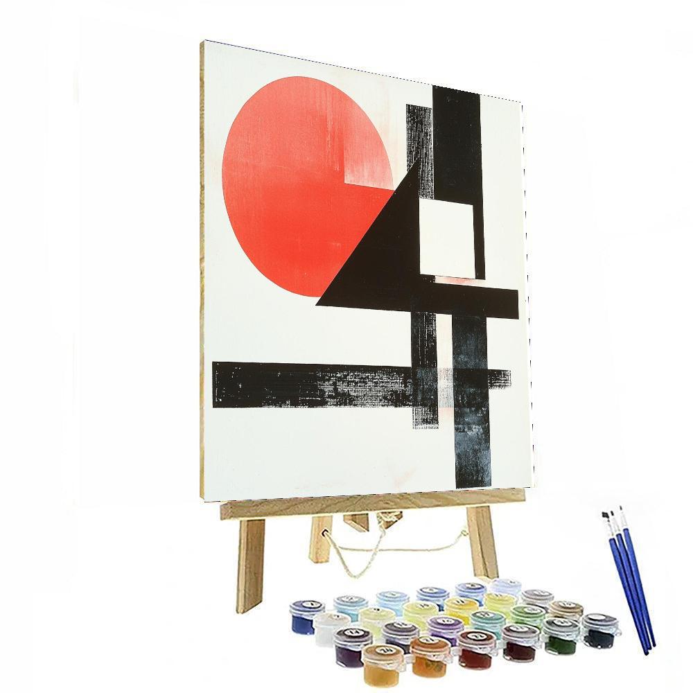 Kazimir Malevich Inspired Symphonic Abstraction  Paint By Color