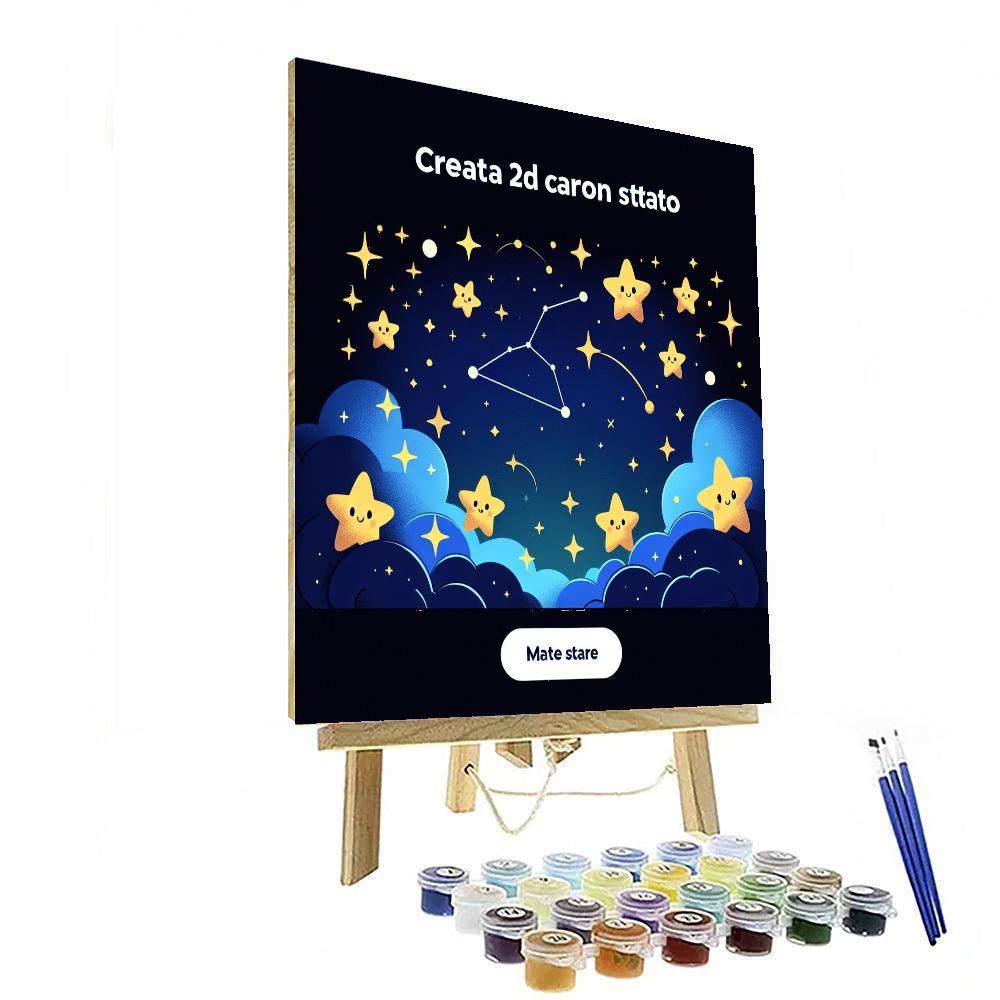 Starlight Spectacle Paint By Numbers Art