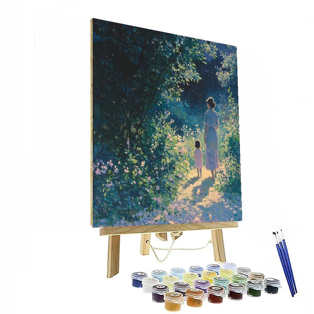 Evening Garden Stroll Number Painting