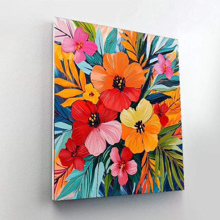 Frida Kahlo Inspired Frida's Floral Fiesta  DIY Paint By Numbers