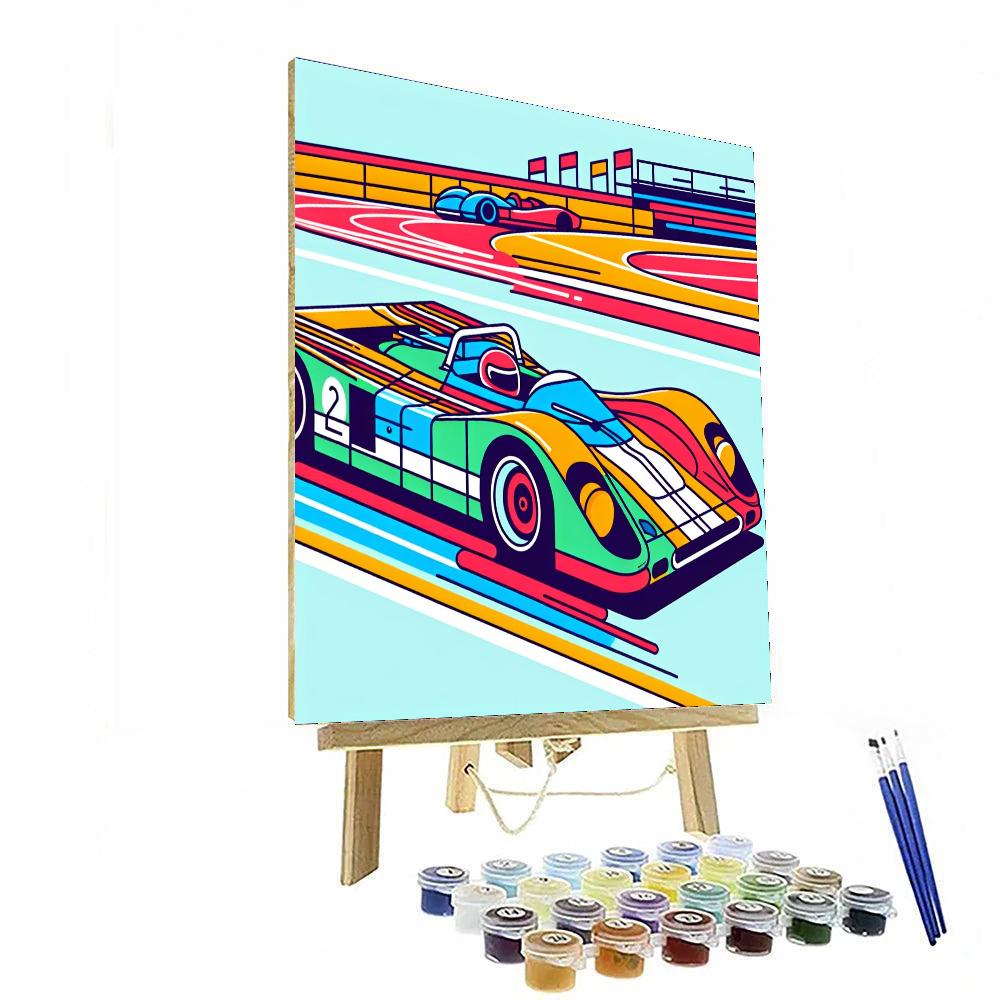 Racing Car Champion Painting Number Kit