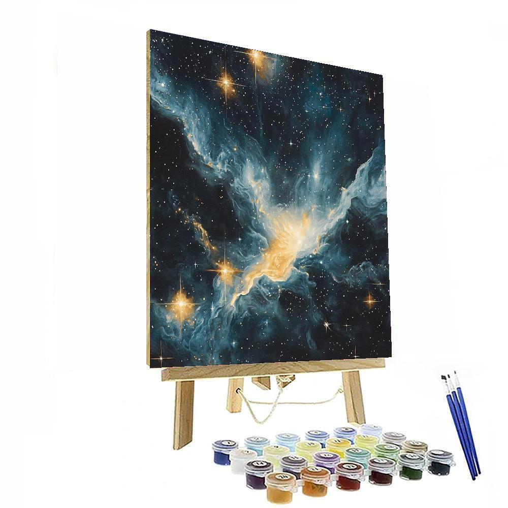 Michelangelo Inspired Starry Equinox  DIY Paint By Numbers