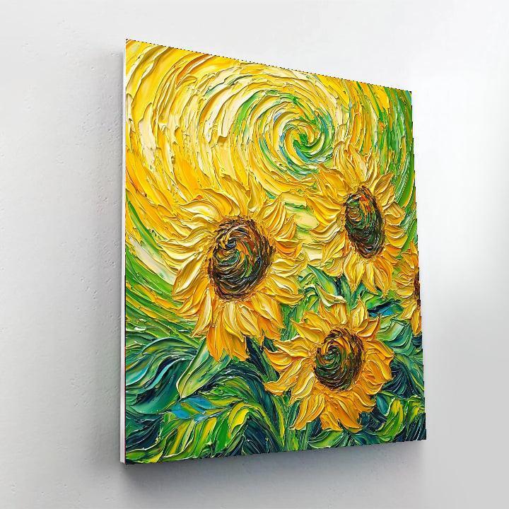 Vincent Van Gogh Inspired Energetic Embrace  DIY Paint By Numbers