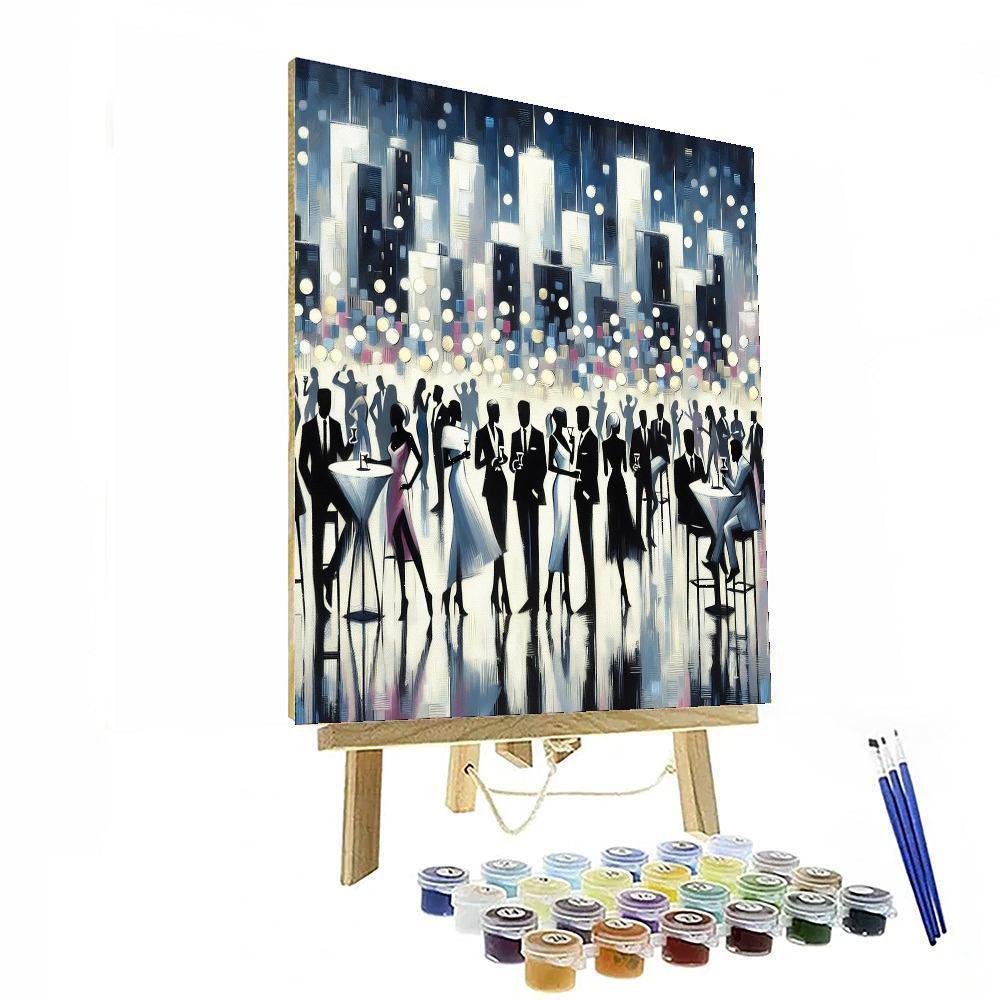 Chic City Rooftop Party Paint By Numbers