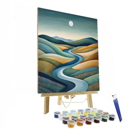 Nandalal Bose Inspired Riverine Rhythms  Painting Number Kit