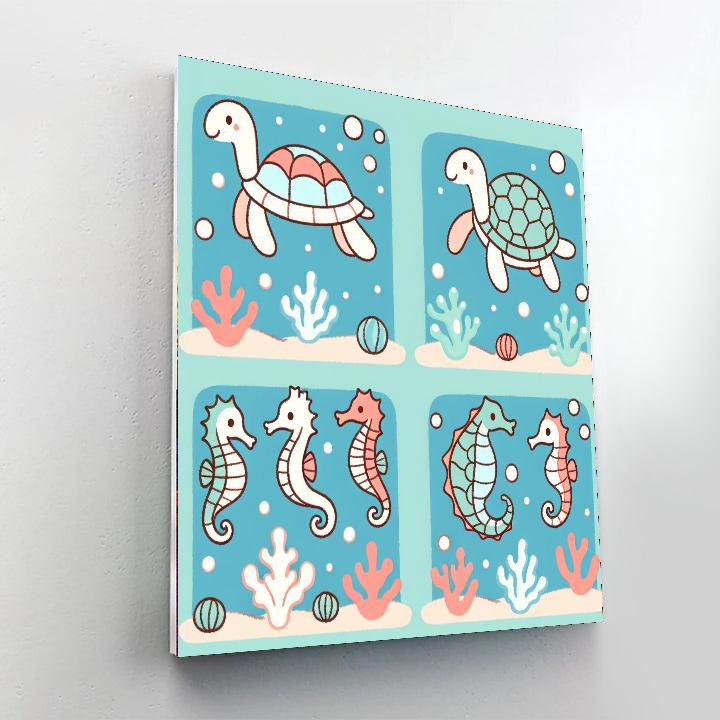 Serene Oceanic Retreat Painting By Numbers Kit