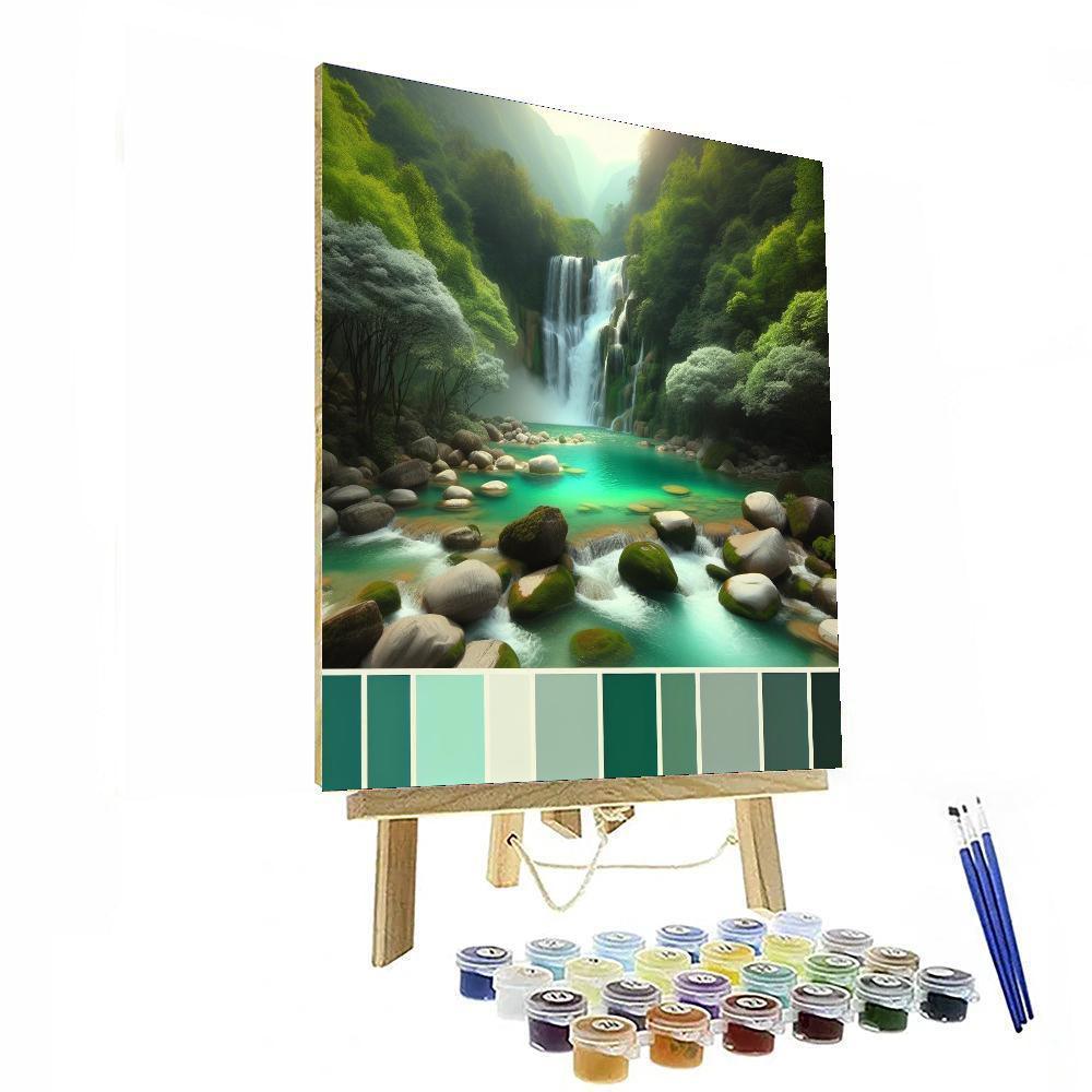 Whispering Waterfall - DIY Painting By Numbers Kit – Artistry Rack