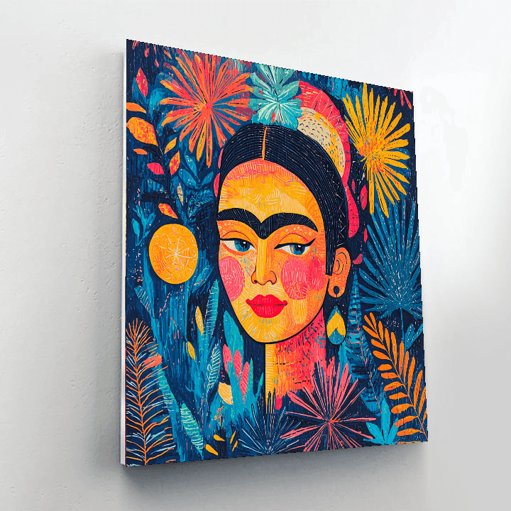 Frida Kahlo Inspired Chasing Dreams  Paint By Color