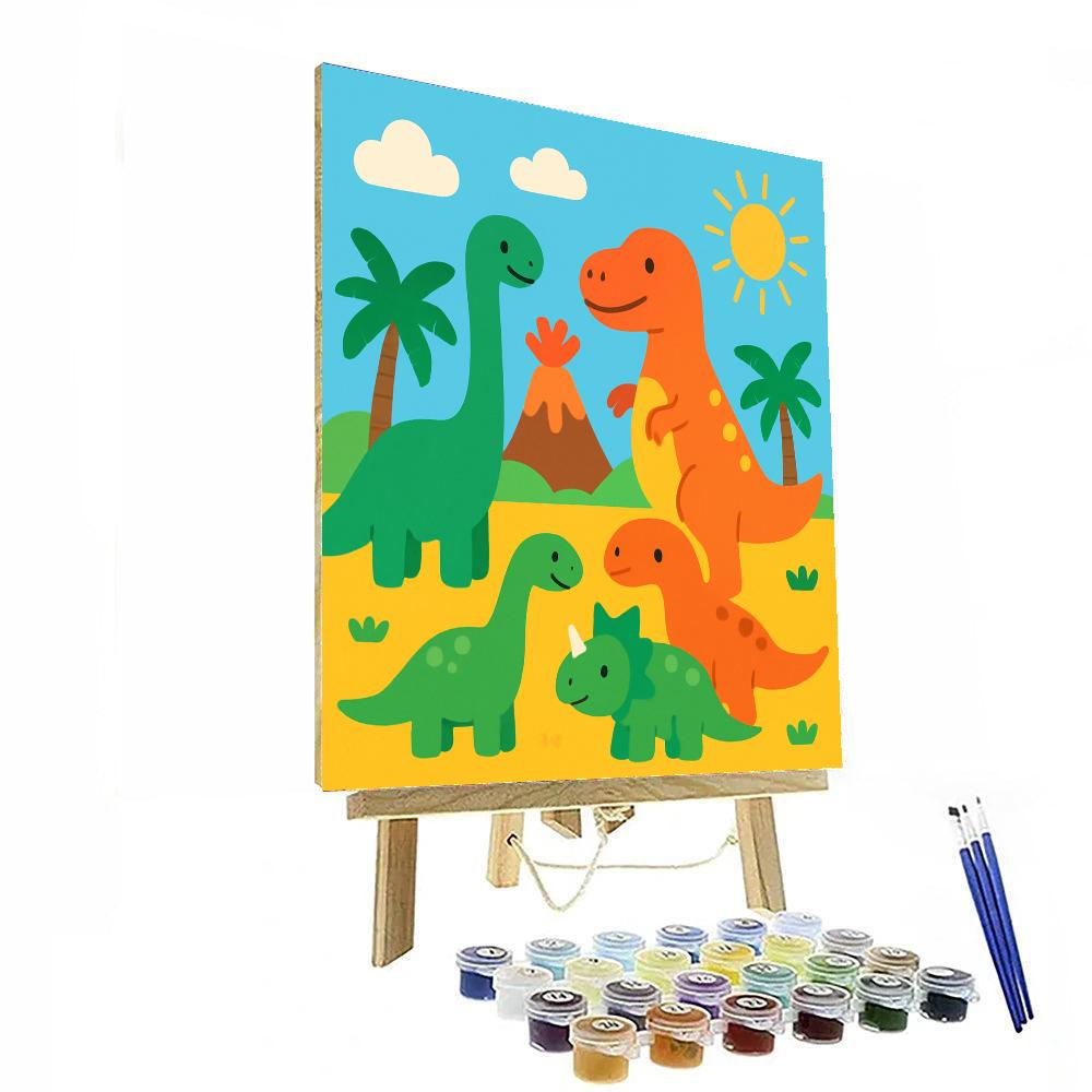 Dinosaurs Roar! Adventure DIY Paint By Numbers