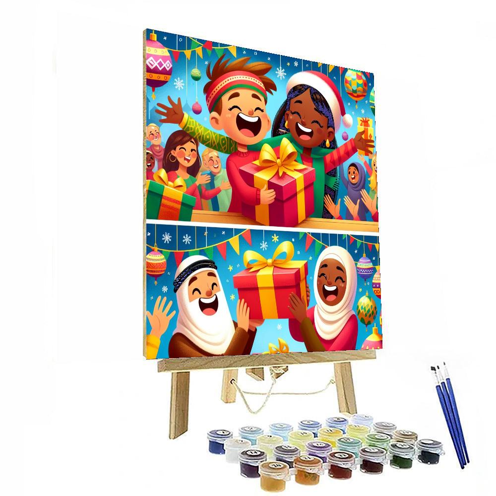 Whimsical Holiday Celebrations Number Painting
