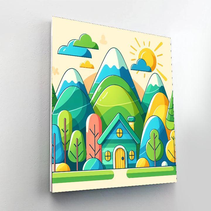 Magical Mountain Numbered Painting Kits