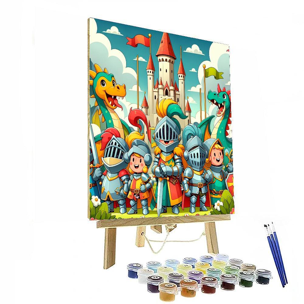 Adventure With Knights And Dragons Paint By Numbers Kits