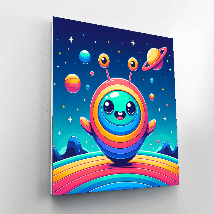 Wacky Alien Painting By Numbers Kit