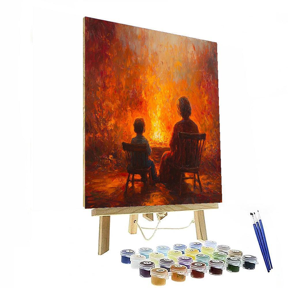 Fireside Stories Painting Number Kit