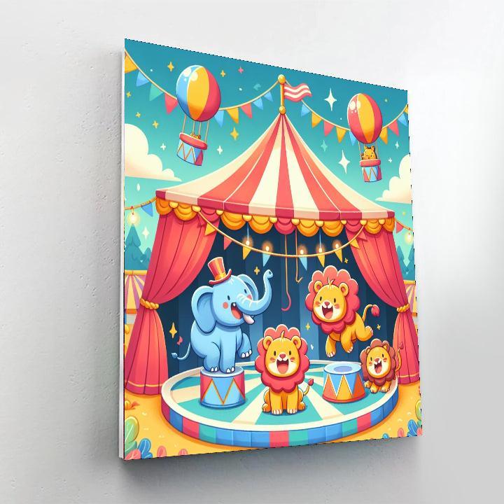 Charming Circus Acts Paint By Numbers