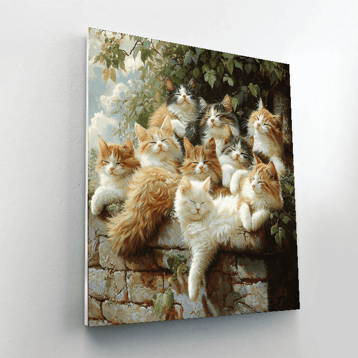 Henriette Ronner-Knip Inspired Feline Friends  Paint By Numbers Kits