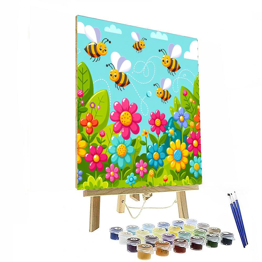 Busy Bee's Flower Garden Paint By Numbers