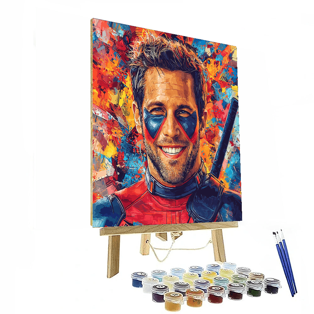 Ryan Reynolds: The Quick-witted Merc With A Heart Painting Number Kit