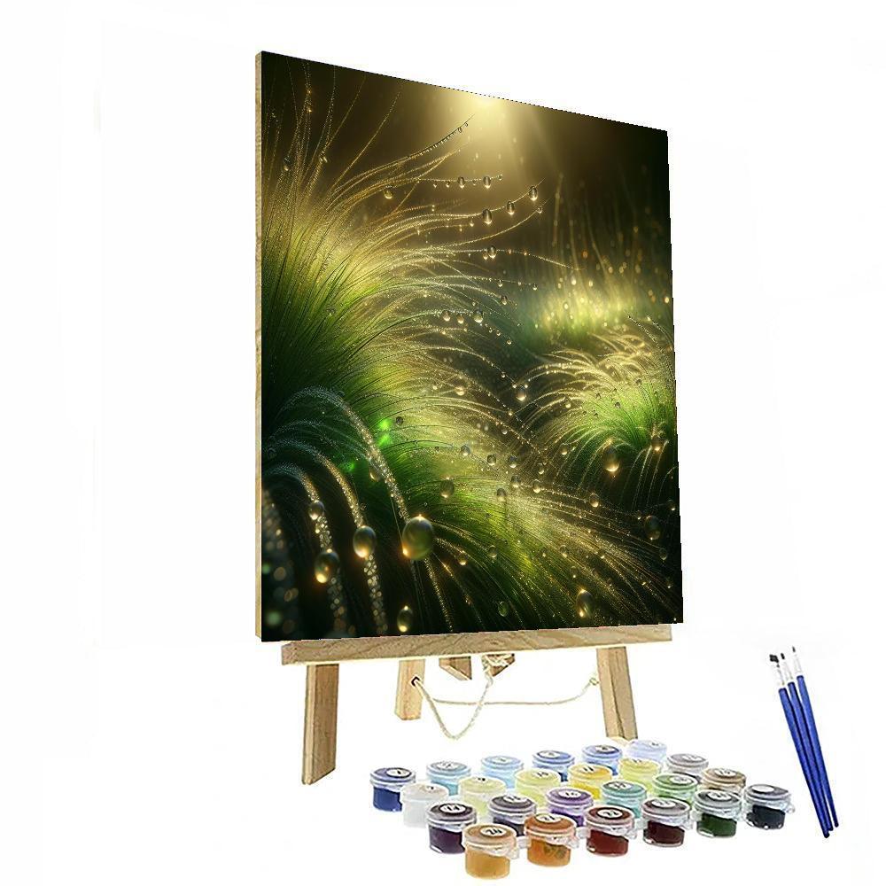 Dewy Morning Dewdrops Paint By Number