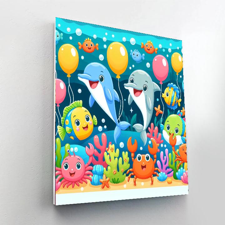 Joyful Ocean Party Painting Number Kit