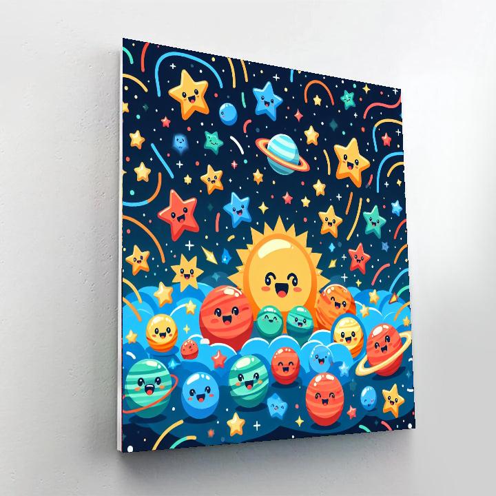 Galactic Friendship Festival Paint By Numbers