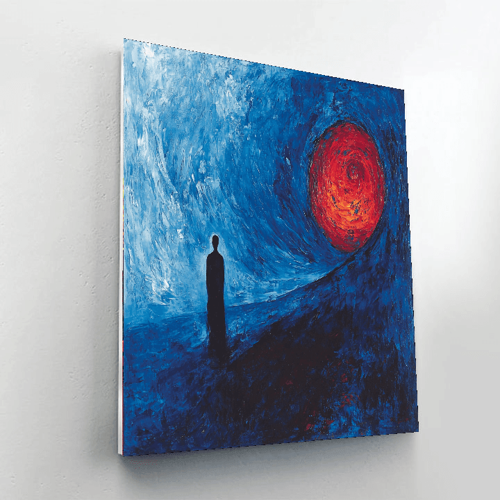 Edvard Munch Inspired Melancholic Reverie  Painting By Numbers Kit