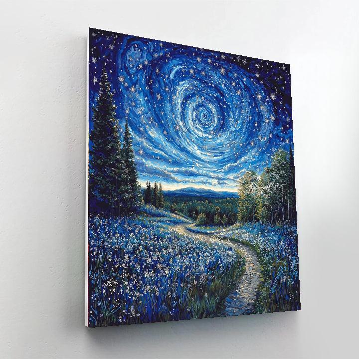 Utagawa Hiroshige Inspired Celestial Harmony Of Stars  Painting By Numbers Kit