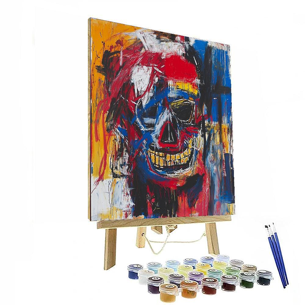 Jean-Michel Basquiat Inspired Visions Of Reality  Number Painting