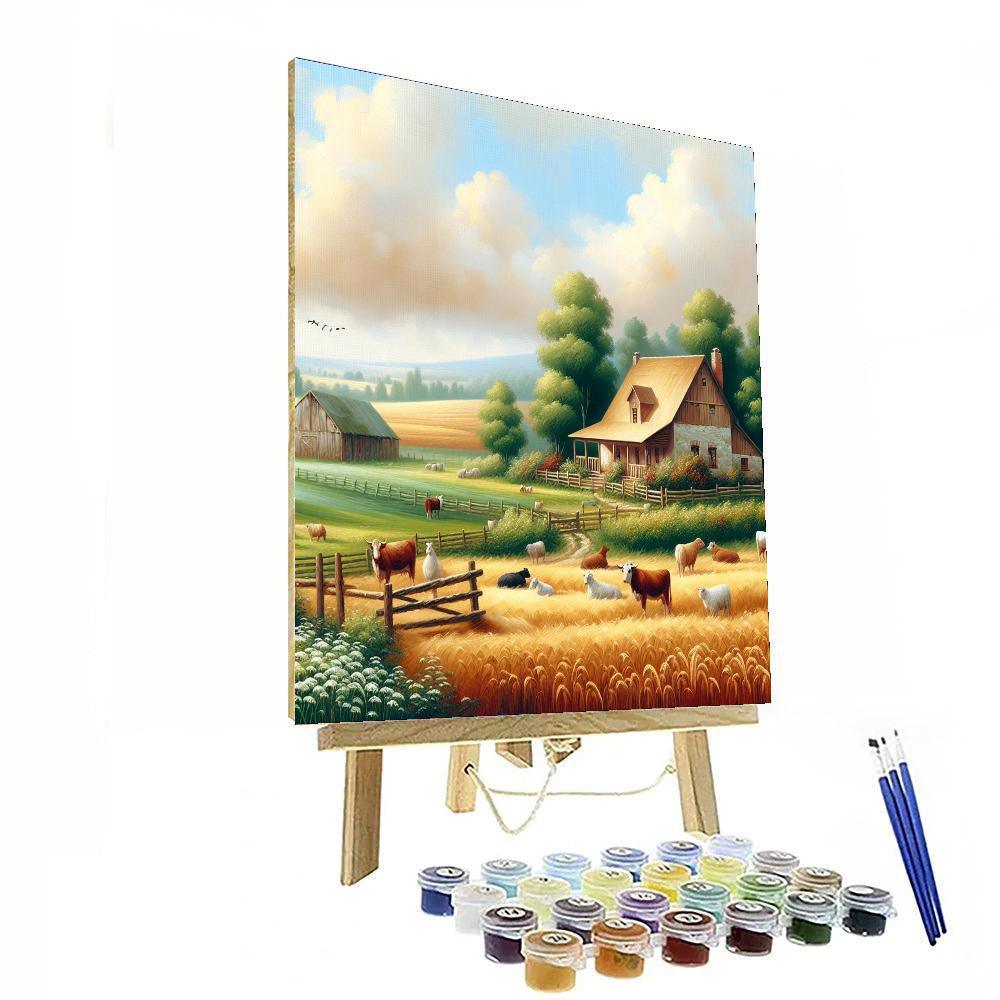 Peaceful Farmstead Retreat DIY Paint By Numbers
