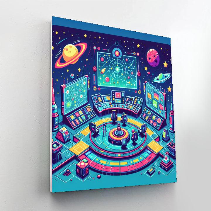 Intergalactic Mission Base Painting Number Kit