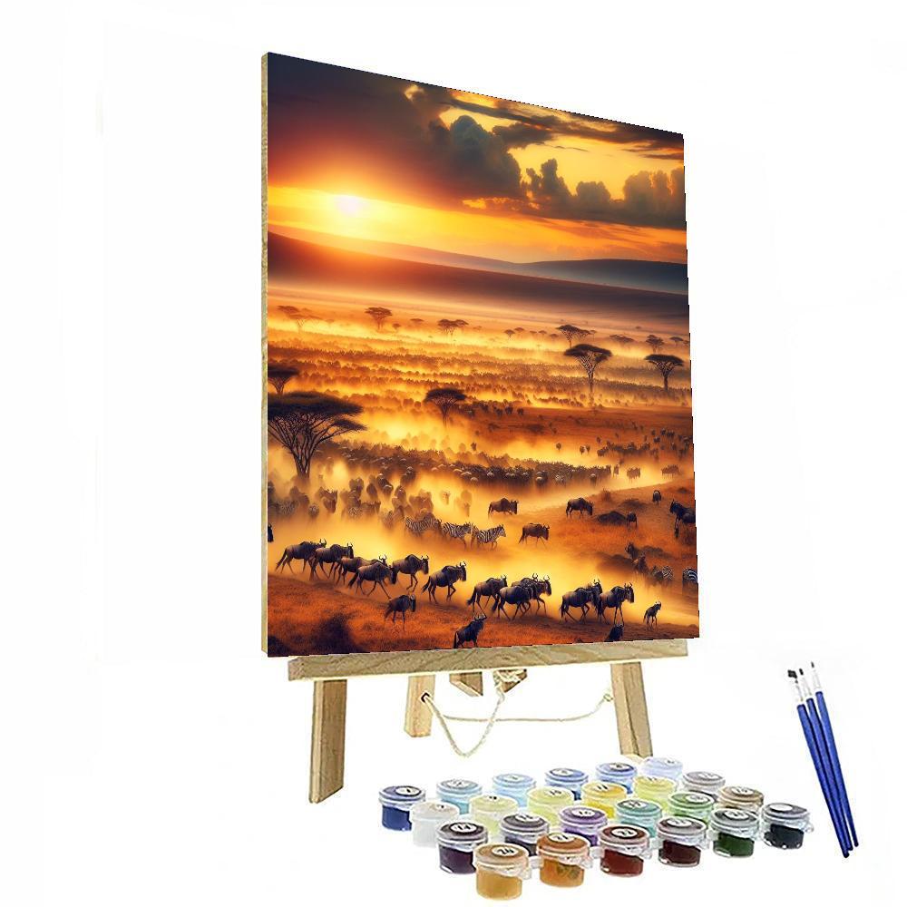 The Great Migration - Kenya DIY Paint By Numbers