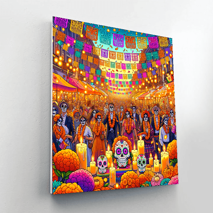 Day Of The Dead Festival - Mexico Painting By Numbers Kit