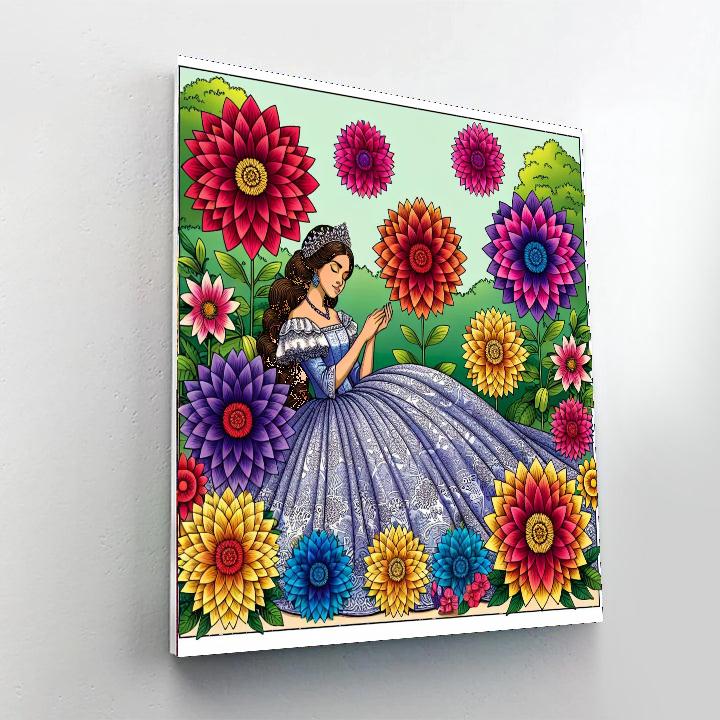 Princess And The Magical Garden Paint By Number