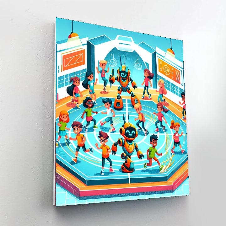 Robotics Battle Arena Painting Number Kit