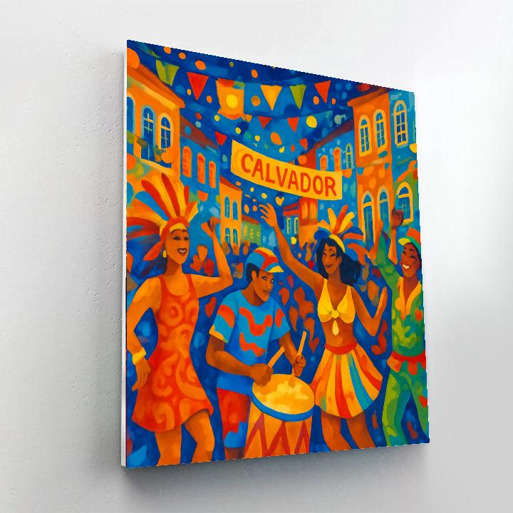 Carnaval De Salvador - Salvador Paint By Numbers Art