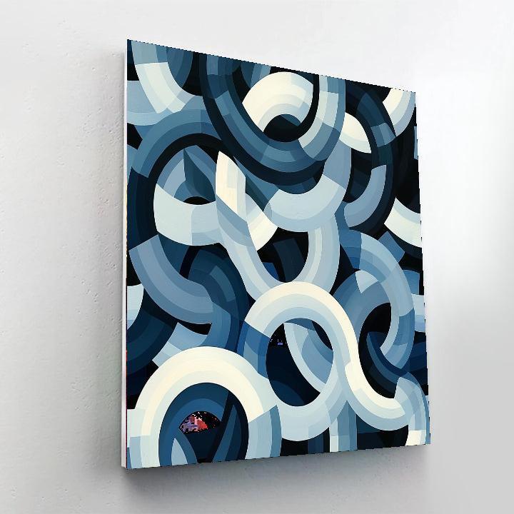 M.C. Escher Inspired Metaphysical Geometries  Painting Number Kit