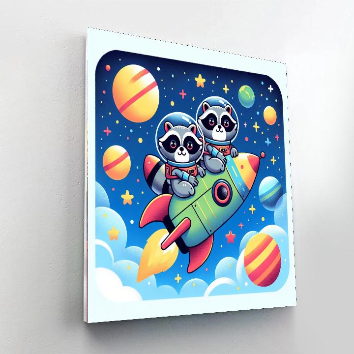 Rocket Raccoon Mission Numbered Painting Kits