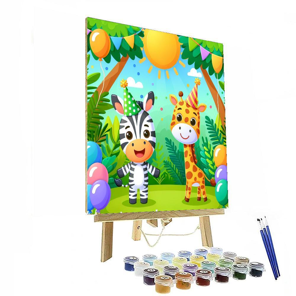Jungle Safari Party Paint By Numbers Kits