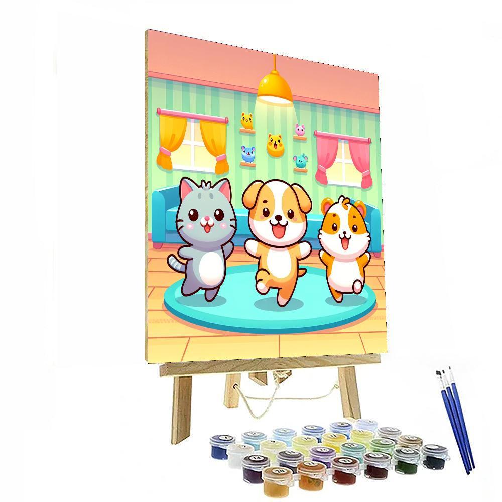 Cute Cuddle Critters DIY Paint By Numbers