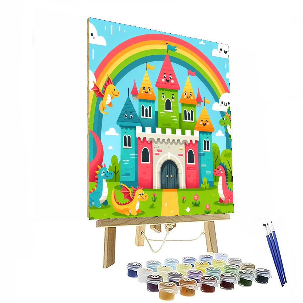 Funky Fantasy Castle Paint By Number