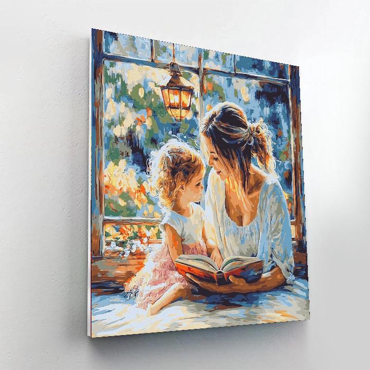 Cuddle And Read Paint By Number