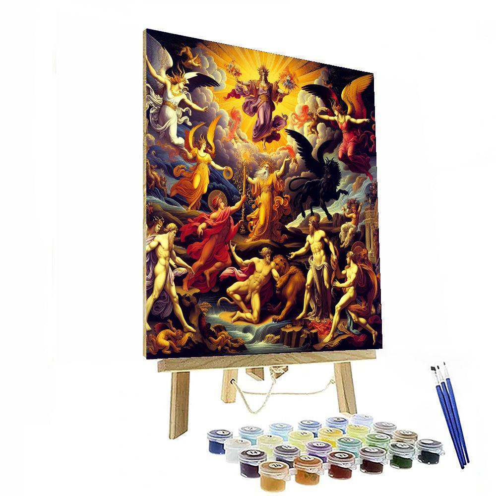 Ancient Mythology Marvel Number Painting