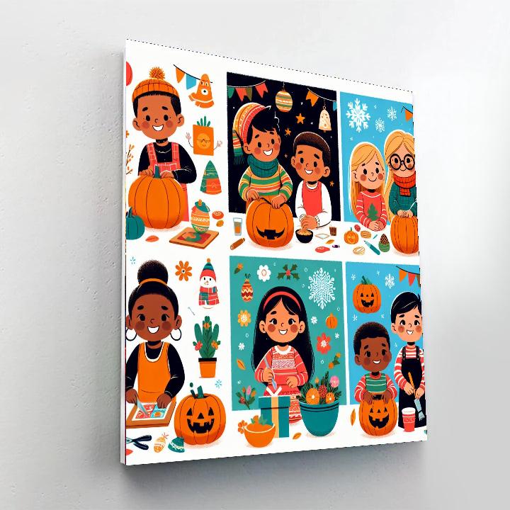 Festive Seasons Celebration Paint By Numbers