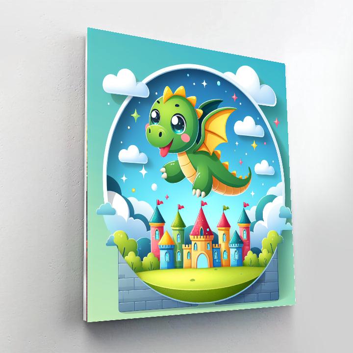 Cute Dragon Numbered Painting Kits