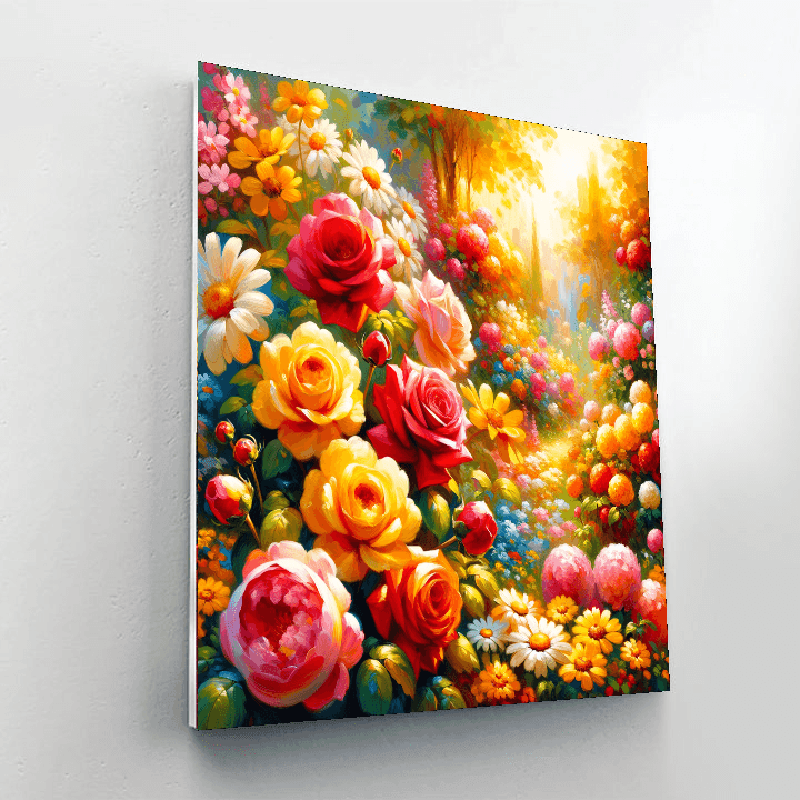 Dreamy Floral Burst Numbered Painting Kits