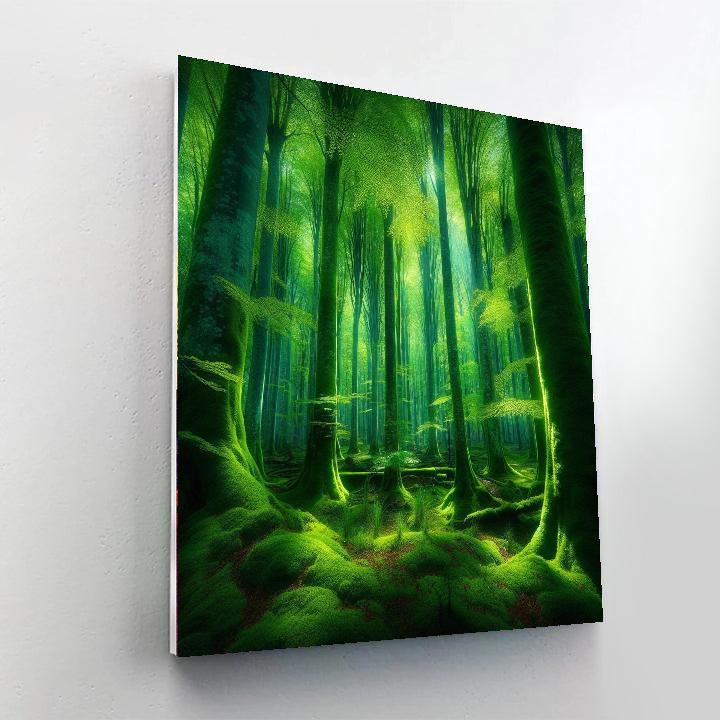 Serene Woodland Sanctuary Paint By Color