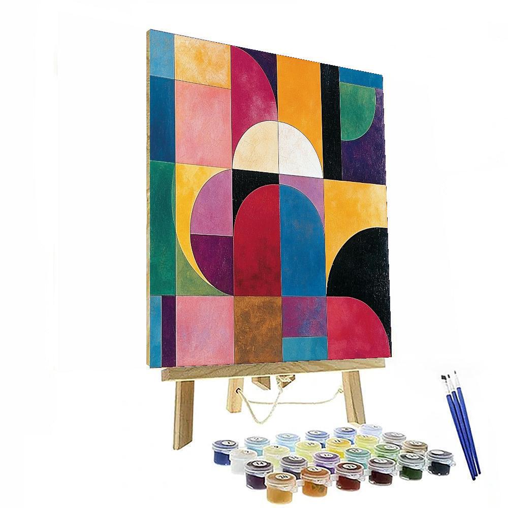 Kazimir Malevich Inspired Prismatic Abstraction  Paint By Color